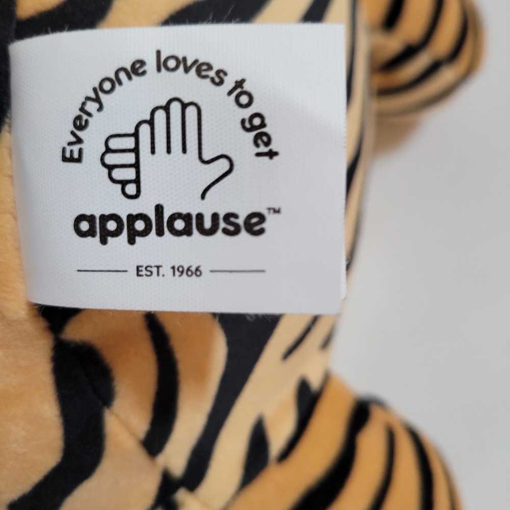 Jazwares Jungle Tiger Stuffed Animal Plush 11" x 9" New With Tag NWT 0356 - Picture 6 of 9